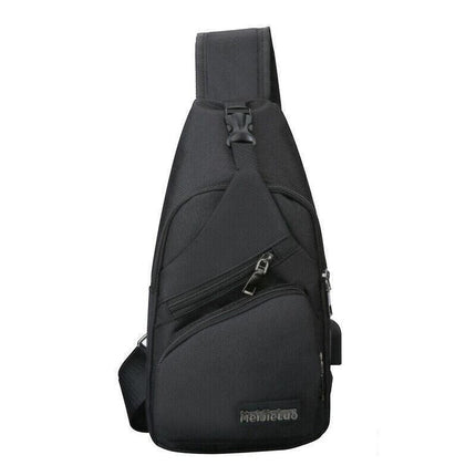 Durable Mens Chest Bag Shoulder Backpack Man Sling Cross Body Satchel Travel Bag - Aimall