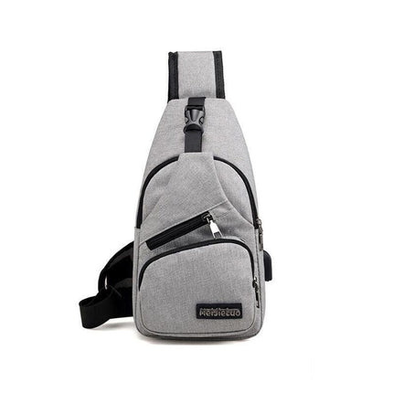 Durable Mens Chest Bag Shoulder Backpack Man Sling Cross Body Satchel Travel Bag - Aimall