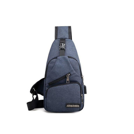Durable Mens Chest Bag Shoulder Backpack Man Sling Cross Body Satchel Travel Bag - Aimall