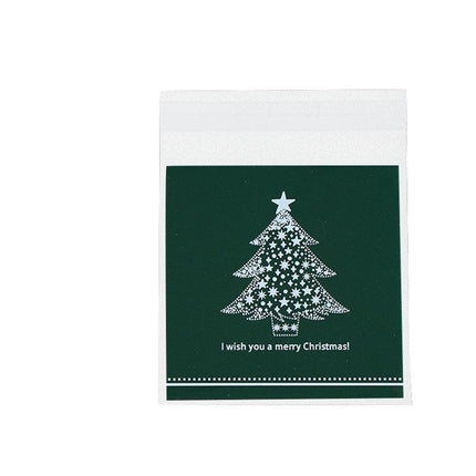 100x Christmas Cellophane Bag Party Favour Cookie Sweet Candy Biscuit Gift Bags - Aimall