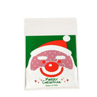 100x Christmas Cellophane Bag Party Favour Cookie Sweet Candy Biscuit Gift Bags - Aimall