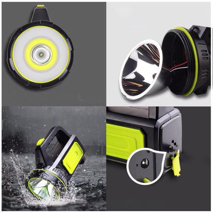 135000LM LED Searchlight Spotlight USB Rechargeable Hand Torch Work Light Lamp - Aimall