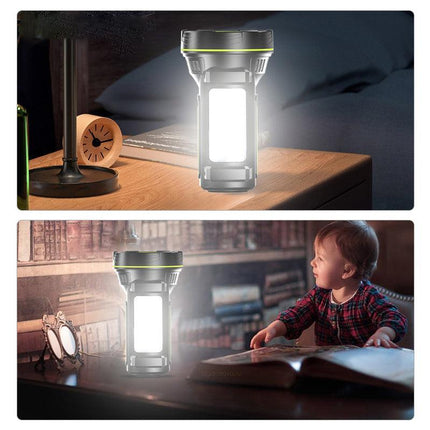 135000LM LED Searchlight Spotlight USB Rechargeable Hand Torch Work Light Lamp - Aimall
