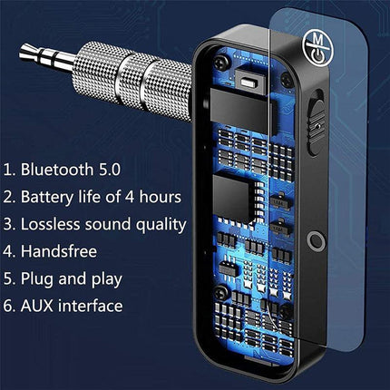 Bluetooth 5.0 Transmitter Receiver Audio Adapter AUX 3.5mm TV CAR PC Speaker AU - Aimall