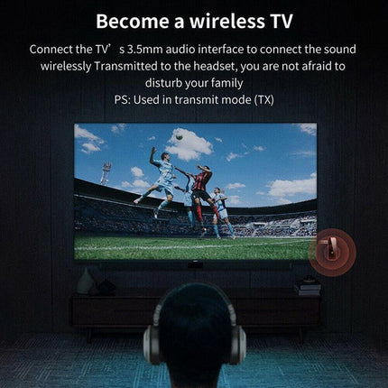 Bluetooth 5.0 Transmitter Receiver Audio Adapter AUX 3.5mm TV CAR PC Speaker AU - Aimall