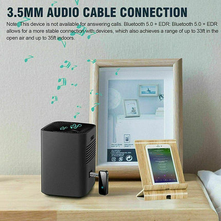 Bluetooth 5.0 Transmitter Receiver Audio Adapter AUX 3.5mm TV CAR PC Speaker AU - Aimall