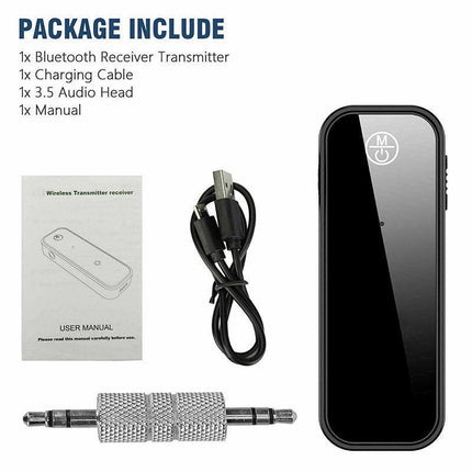 Bluetooth 5.0 Transmitter Receiver Audio Adapter AUX 3.5mm TV CAR PC Speaker AU - Aimall