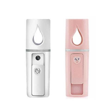 L2 Mini Nano Facial Mister with Top Mirror Rechargeable Cool Mist Sprayer AU - Aimall