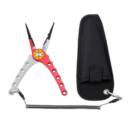 Aluminium Fishing Pliers Hook Removal Line Cutting Mono Braid Fish Grip AU Stock - Aimall