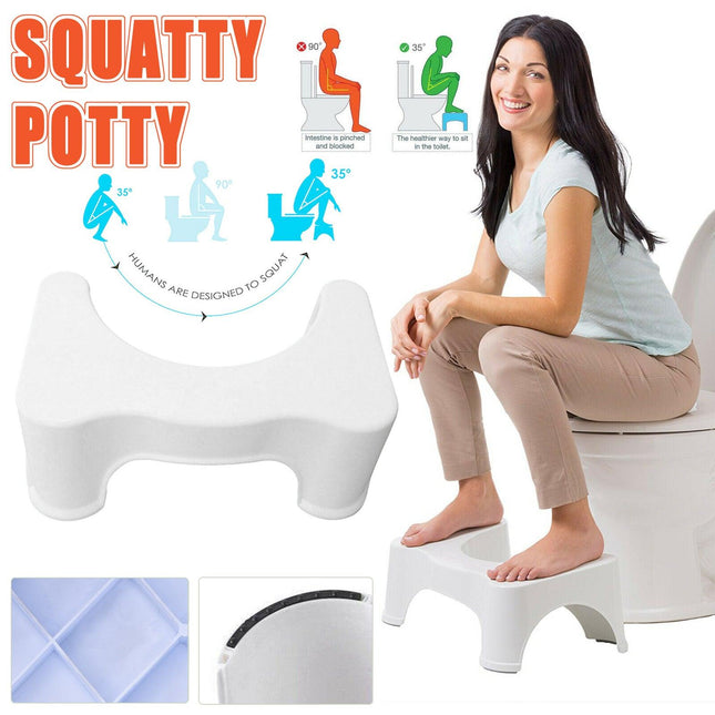 1X Sit and Squat Squatty Potty Stool ECO NON-SLIP Toilet Stools Healthy AU Stock - Aimall