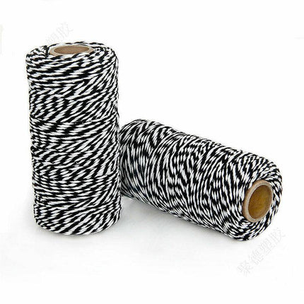 2mm*100m Bakers Christmas Cotton Cord Bundle Wrapping Craft Twine Gifts String - Aimall