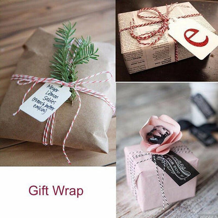 2mm*100m Bakers Christmas Cotton Cord Bundle Wrapping Craft Twine Gifts String - Aimall