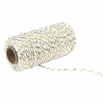 2mm*100m Bakers Christmas Cotton Cord Bundle Wrapping Craft Twine Gifts String - Aimall