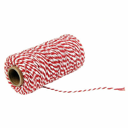 2mm*100m Bakers Christmas Cotton Cord Bundle Wrapping Craft Twine Gifts String - Aimall