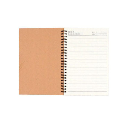 A5 Spiral Coil Notebook Diary Ruled School Vintage Office Student Note Book Memo - Aimall