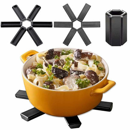 Creative Folding Heat Insulation Pad Placemats Foldable Bowl Cup Pad AU Stock - Aimall