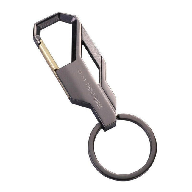 Stylish Metal Car Key Rings Alloy Chain Heavy Duty Gift Keyring Keychain Holder - Aimall
