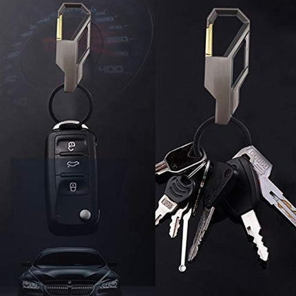 Stylish Metal Car Key Rings Alloy Chain Heavy Duty Gift Keyring Keychain Holder - Aimall