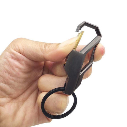 Stylish Metal Car Key Rings Alloy Chain Heavy Duty Gift Keyring Keychain Holder - Aimall