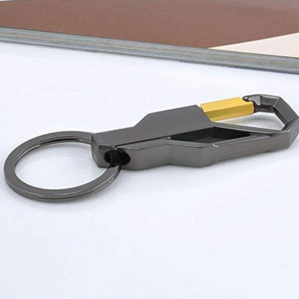 Stylish Metal Car Key Rings Alloy Chain Heavy Duty Gift Keyring Keychain Holder - Aimall