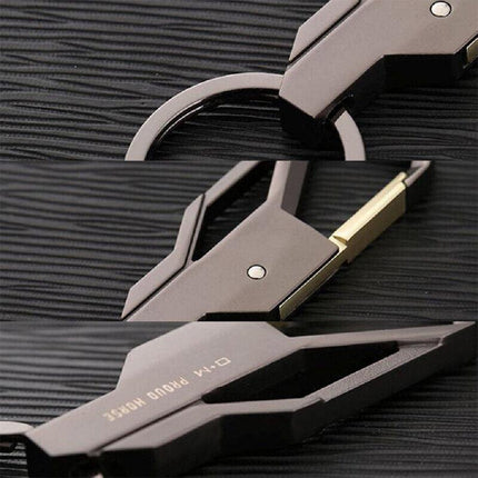 Stylish Metal Car Key Rings Alloy Chain Heavy Duty Gift Keyring Keychain Holder - Aimall