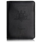 Slim Leather Travel Passport Wallet Holder RFID Blocking ID Card Case Cover AU - Aimall