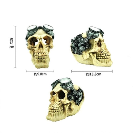 Artificial Fake Skull Head Bone Aquarium Ornament Fish Tank Decoration - Aimall