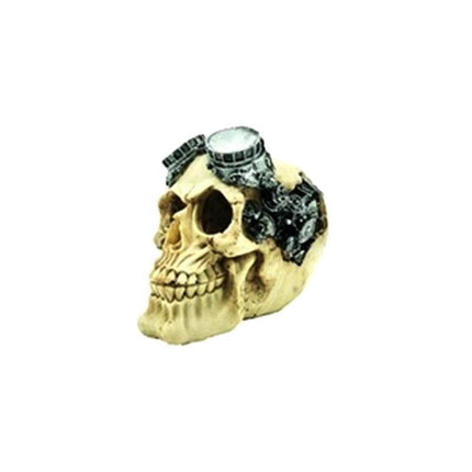 Artificial Fake Skull Head Bone Aquarium Ornament Fish Tank Decoration - Aimall