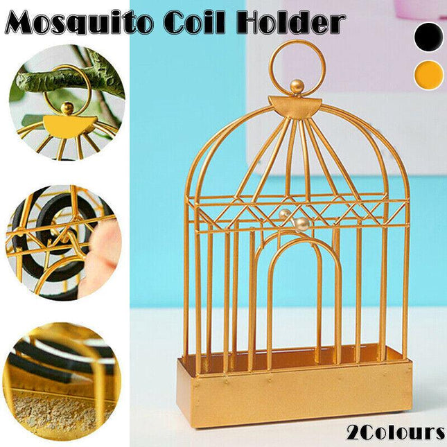 Garden Mosquito Coil Holder Birdcage Decor Repellant Outdoor Burner Home Mozzie - Aimall