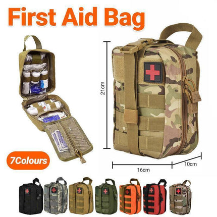 Tactical MOLLE Rip Away EMT IFAK Medical Pouch First Aid Kit Utility Bag AU Send - Aimall