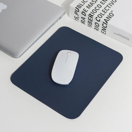 PU Leather Gaming Mouse Pad Desk Mat Anti-slip Speed Mousepad 22x22cm Waterproof - Aimall
