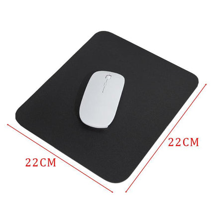 PU Leather Gaming Mouse Pad Desk Mat Anti-slip Speed Mousepad 22x22cm Waterproof - Aimall