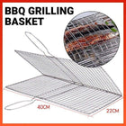 BBQ Fish Grilling Basket Grill Camping Net Meat Vegetable Cooking Kitchen Tool - Aimall