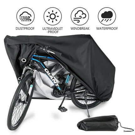 Waterproof Bike Cover Heavy UV Rain Garage Protection Storage Bicycle XL Size - Aimall