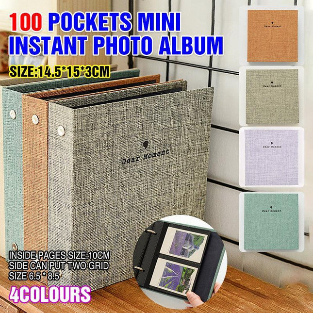 100 Pockets Mini Instant Photo Album Book Picture Case for Fujifilm Instax Film - Aimall
