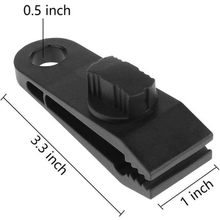 10PCS Awning Tarp Tent Clips Canvas Clamps Heavy Duty Camping Survival Grip Tool - Aimall