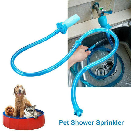 Pet Shower Connector Wash Hose Attachment Sprinkler Handheld Rinser Dogs Bathing - Aimall