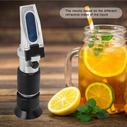 Portable ATC Refractometer 0-32% Brix Tester for Sugar Fruit Alcohol Meter AU - Aimall