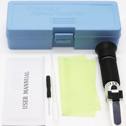 Portable ATC Refractometer 0-32% Brix Tester for Sugar Fruit Alcohol Meter AU - Aimall