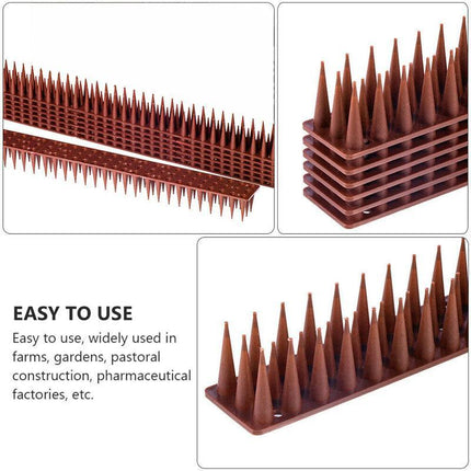 12pcs Bird Spikes Cat Possum Mouse Pest Control Spiked Fence Wall Deterrent Long - Aimall