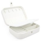 Portable Travel Jewellery Box Organizer Leather Ornaments Display Case Storage - Aimall