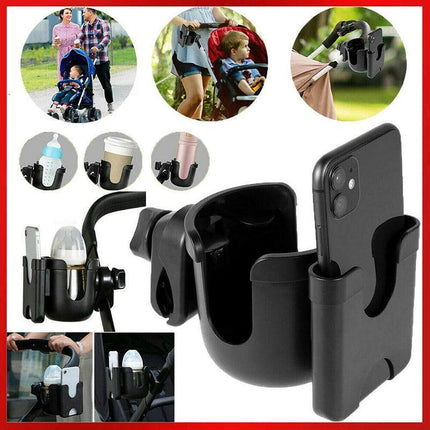 Stroller Cup Holder Universal Drink Bottle Bike Bag Baby Pram Water Coffee AU - Aimall