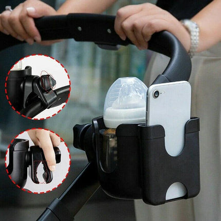 Stroller Cup Holder Universal Drink Bottle Bike Bag Baby Pram Water Coffee AU - Aimall