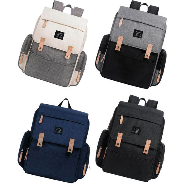 2022 GENUINE LAND Multifunctional Baby Diaper Backpack Changing Bag Nappy Mummy - Aimall