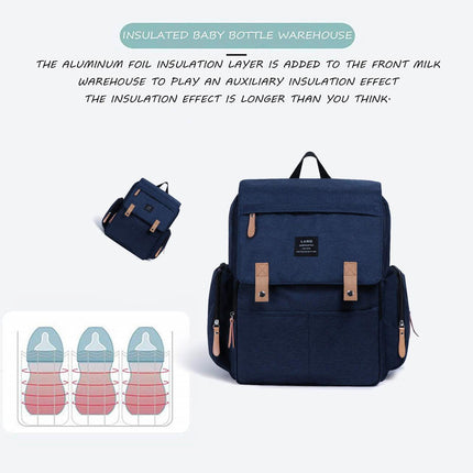 2022 GENUINE LAND Multifunctional Baby Diaper Backpack Changing Bag Nappy Mummy - Aimall