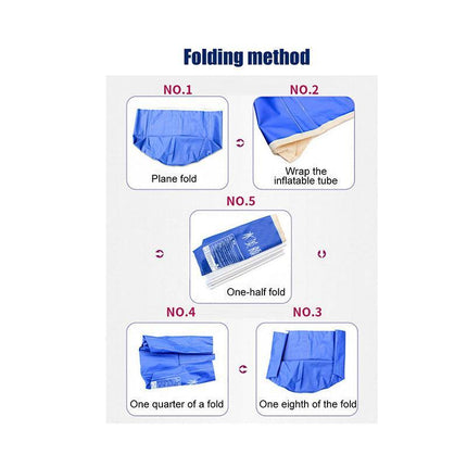 Folding Bathtub Portable PVC Foldable Water Tub Place Room Spa Bath Tub Adult AU - Aimall