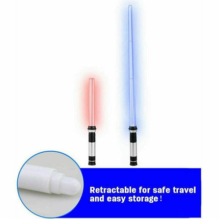 Saber Sword Toys 2 Pcs Flashing Led Star Wars Lightsaber Kids Gift Aimall