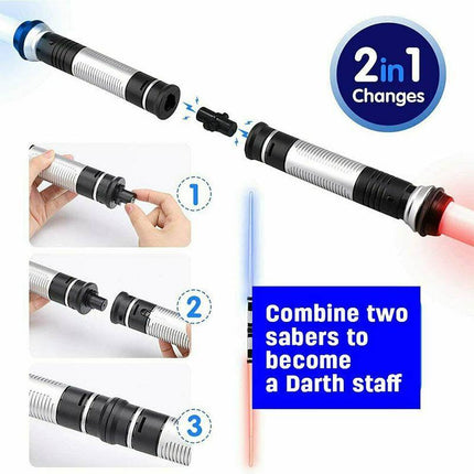 Saber Sword Toys 2 Pcs Flashing Led Star Wars Lightsaber Kids Gift Aimall