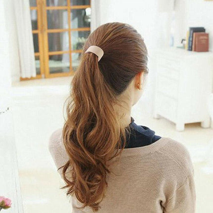 Foldable One Wide Pony Band Clip Pony Hair Band O-Tie Band Fashion ( Upto 3PCS ) - Aimall