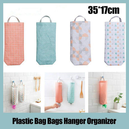 Plastic Bag Bags Hanger Organizer Storage Kitchen Trash Garbage Dispenser Holder - Aimall